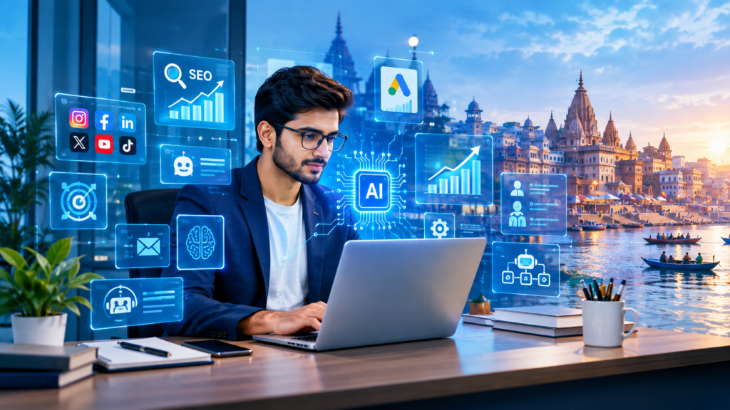 AI digital marketing and business growth in 2026 in Varanasi